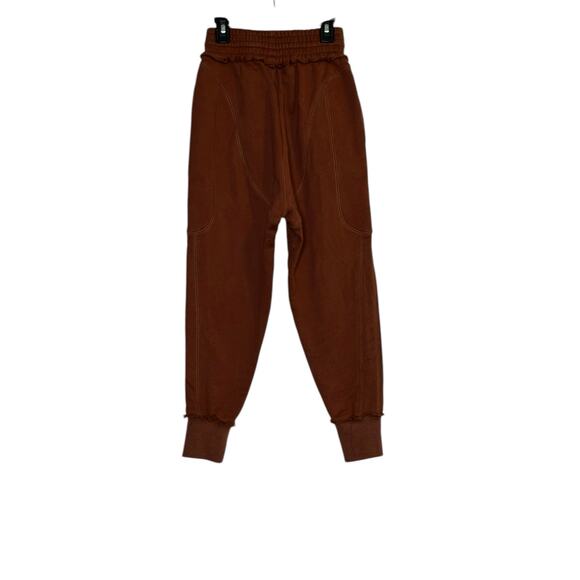 BBXBRAND brown pull on cropped sweat pants size UK 8 US 4 - Picture 10 of 13